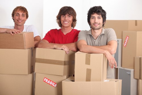 Removal crew loading belongings carefully for a home move in Islington
