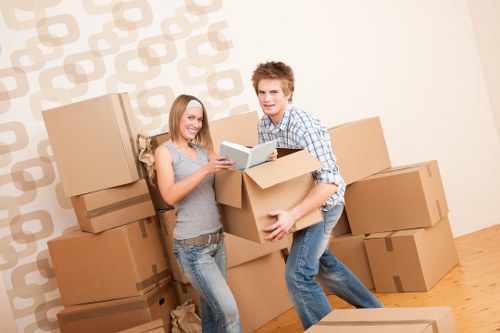 Packing and organising furniture for short-term storage