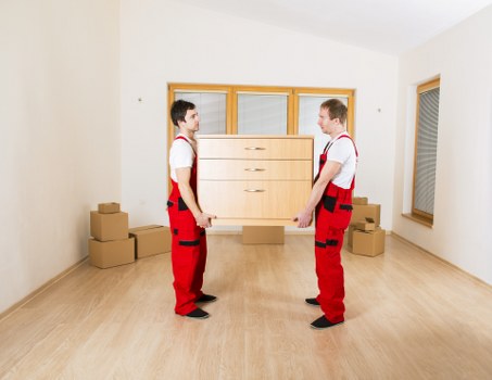 Packing and loading support for a local house removal